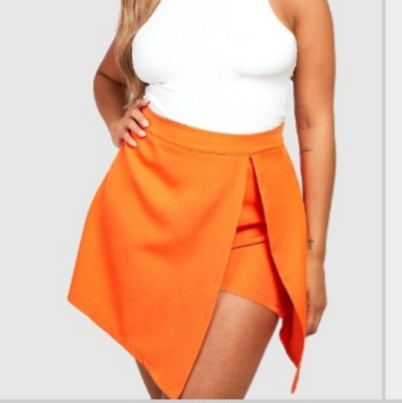 Plus Size Split Front Skort - Picture 1 of 1
